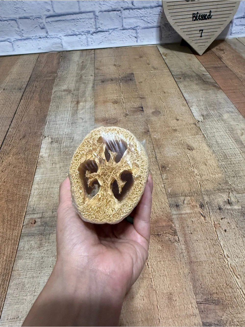 Vintage Bath And Body Works All Natural Loofah Sponge.  Rare find  New in packag